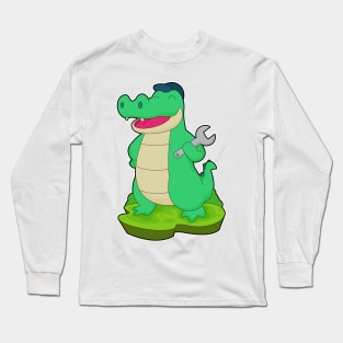 Crocodile Handyman Wrench Long Sleeve T-Shirt